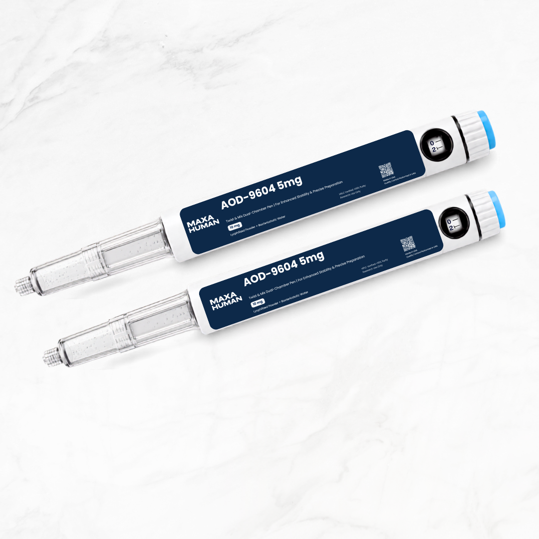 AOD-9604 5mg New Dual-Chamber Pen — Fat Metabolism + Lipolysis Support