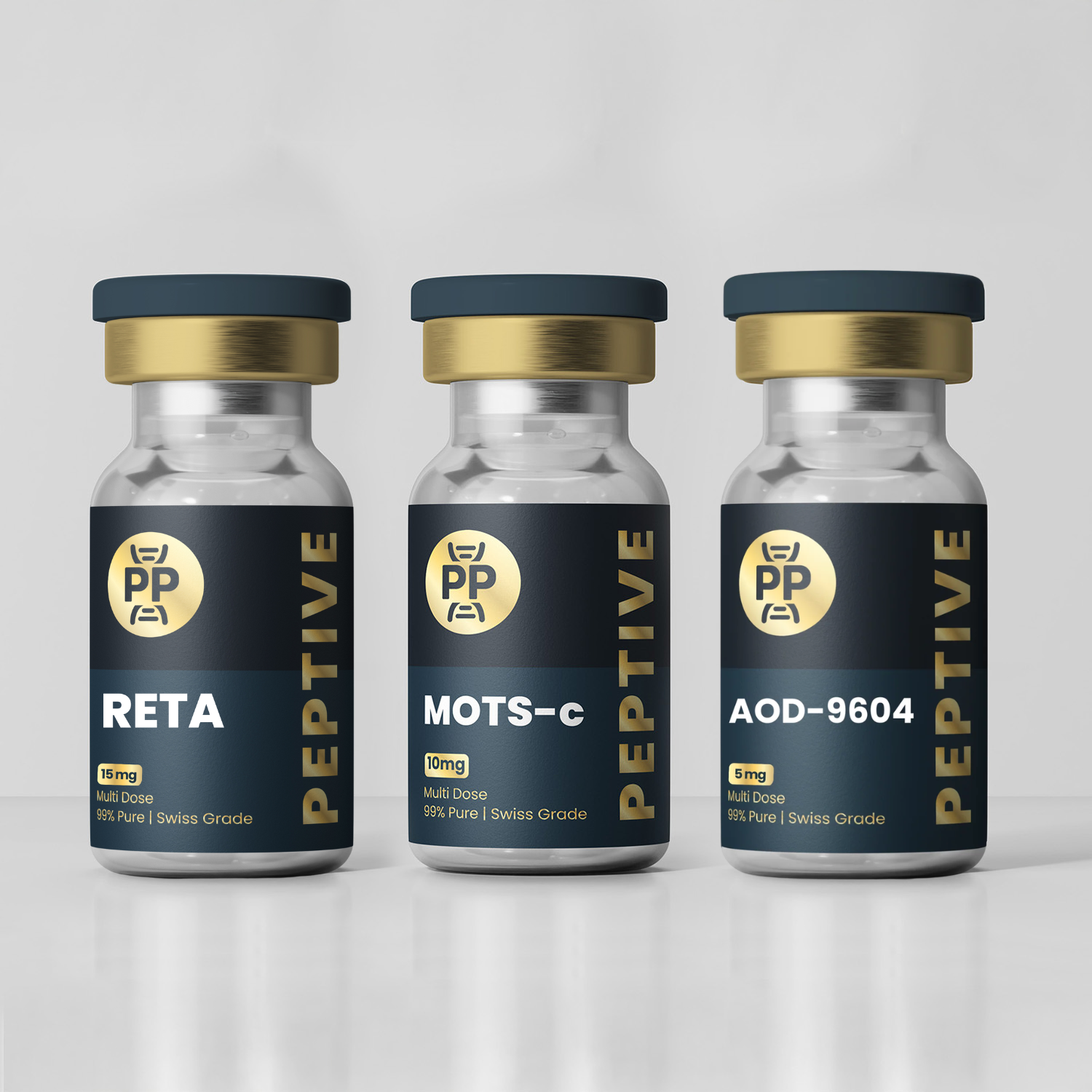 ستاك الدهون العنيدة Stubborn Fat Stack (RT 15mg + AOD9604 5mg + MOTSc 10mg)