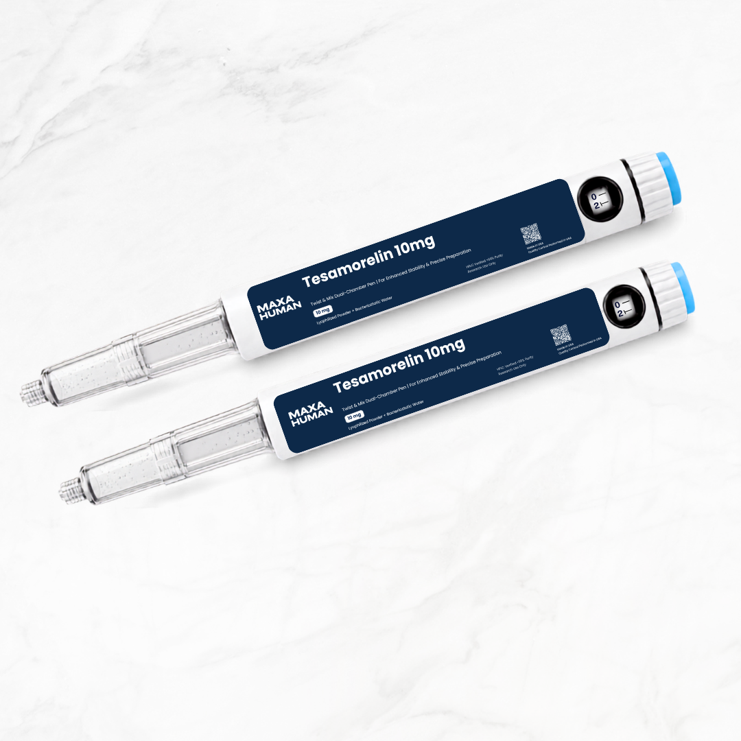 Tesamorelin 10mg New Dual-Chamber Pen — GH Support + Visceral Fat Support